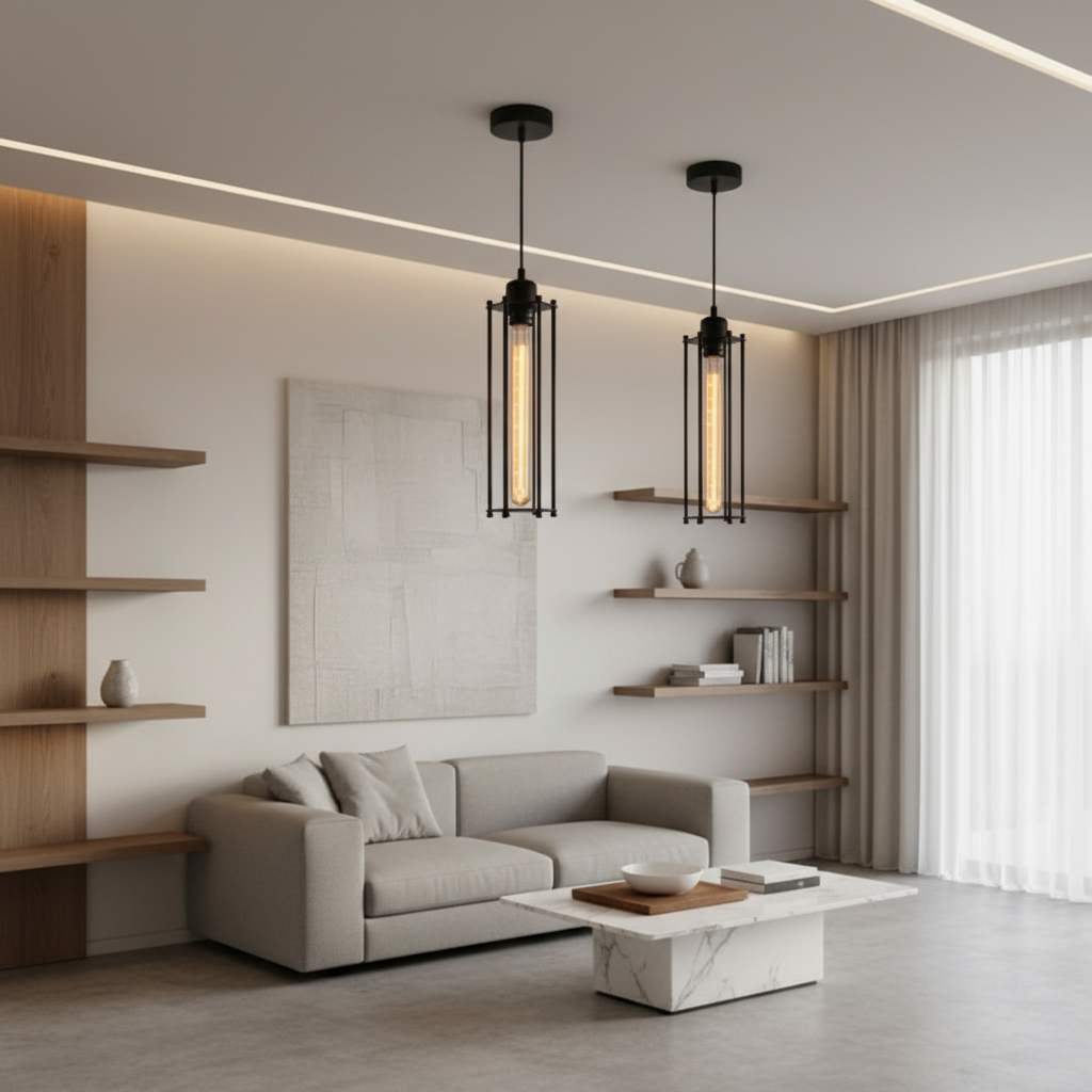 IronCraft | Stylish Black Industrial Kitchen Pendant Lighting Fixture