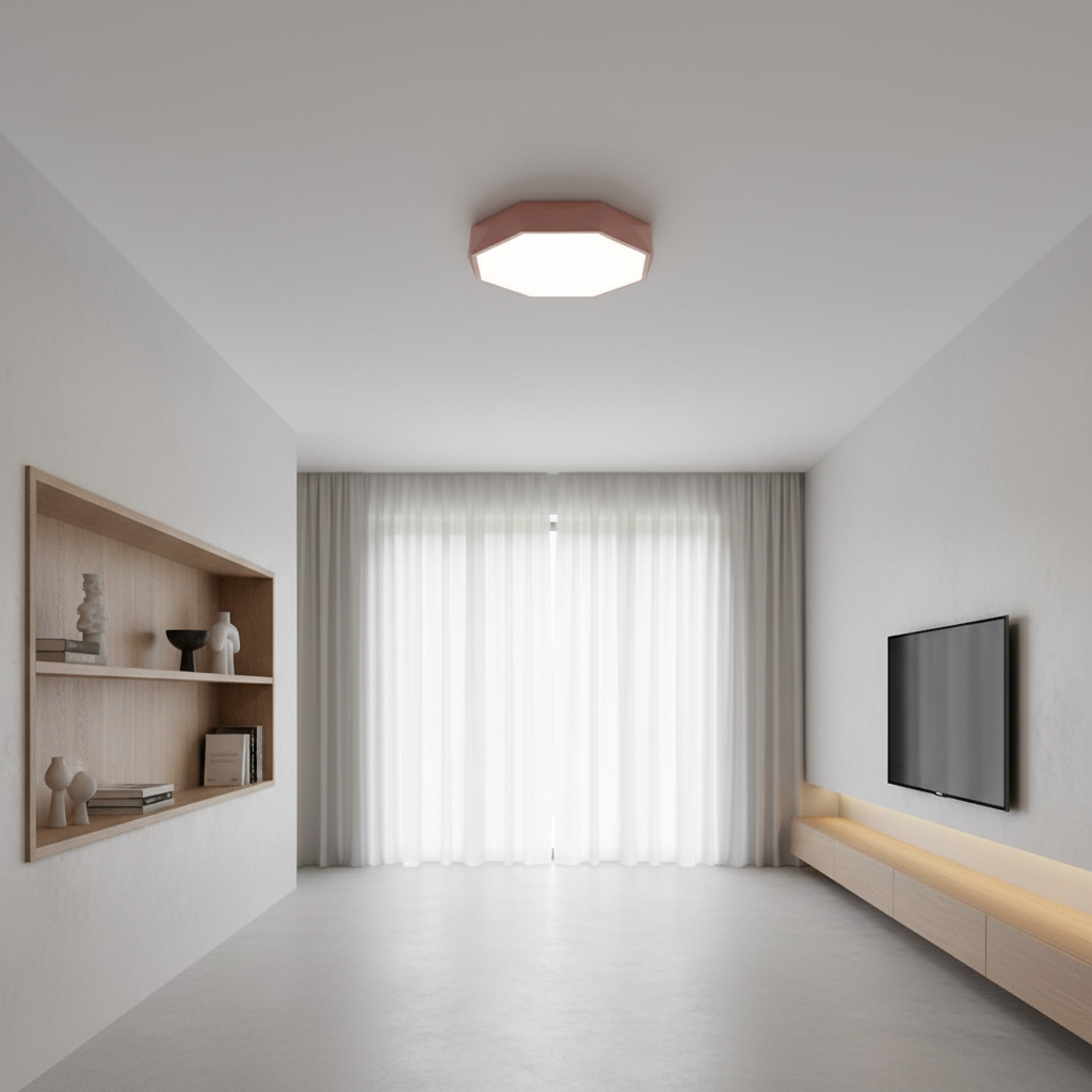 Luminara | Stylish Modern Octagonal LED Flush Mount Ceiling Light