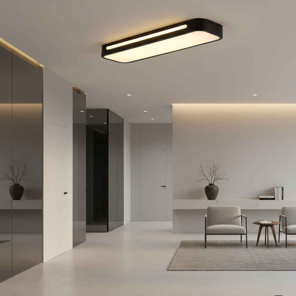 Luminara | Modern Elegant Long Oval LED Flush Mount Ceiling Light