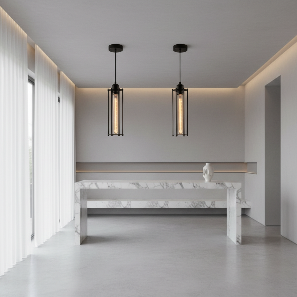 IronCraft | Stylish Black Industrial Kitchen Pendant Lighting Fixture