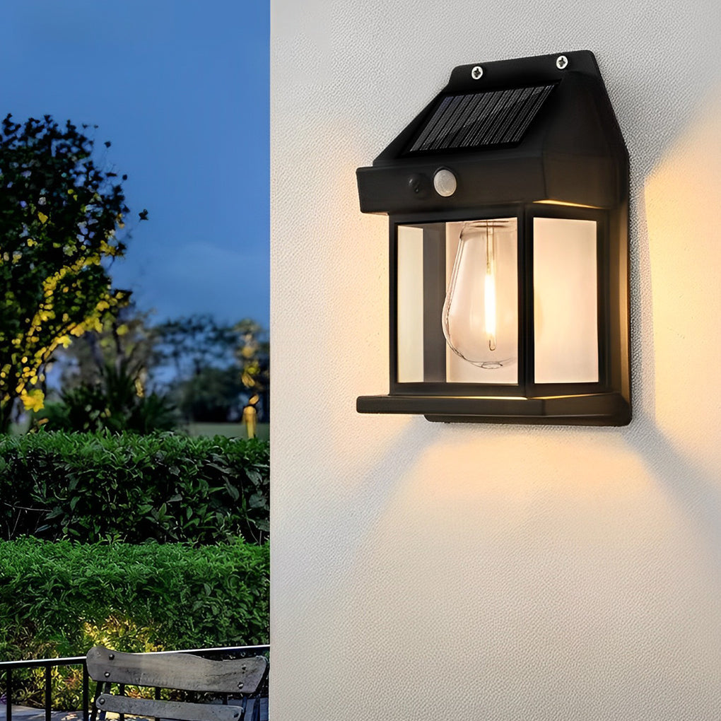 SolarGlow | Elegant Eco-Friendly Solar Outdoor Wall Lantern