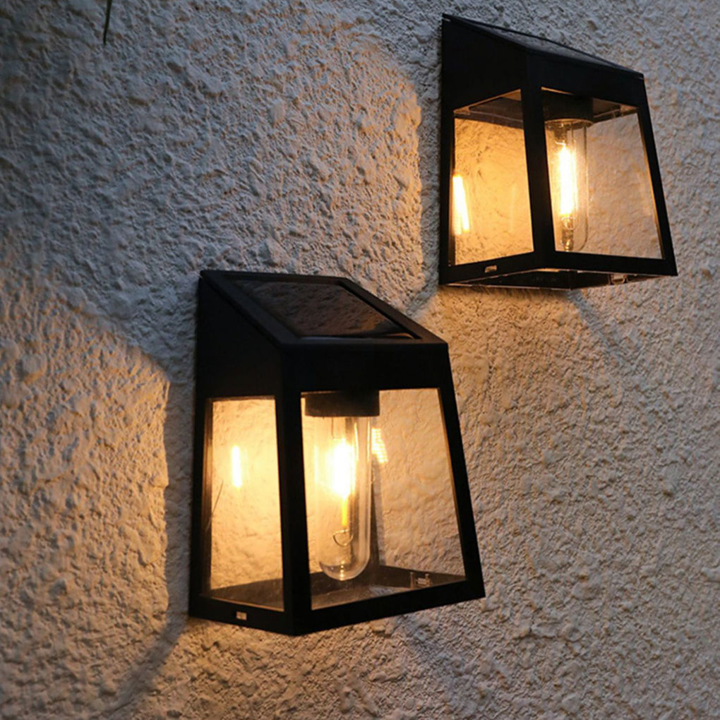 SolarGlow | Elegant Eco-Friendly Solar Outdoor Wall Lantern