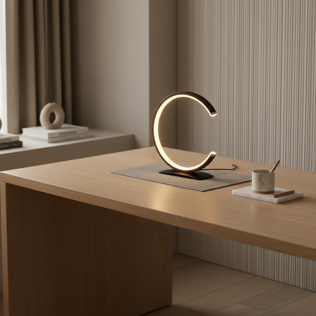 CylindraLight | Modern Touch-Control LED Table Lamp for Bedroom or Desk