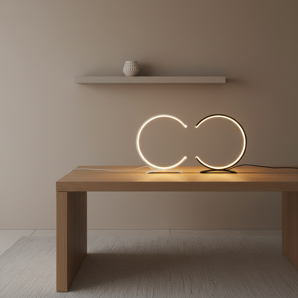 CylindraLight | Modern Touch-Control LED Table Lamp for Bedroom or Desk