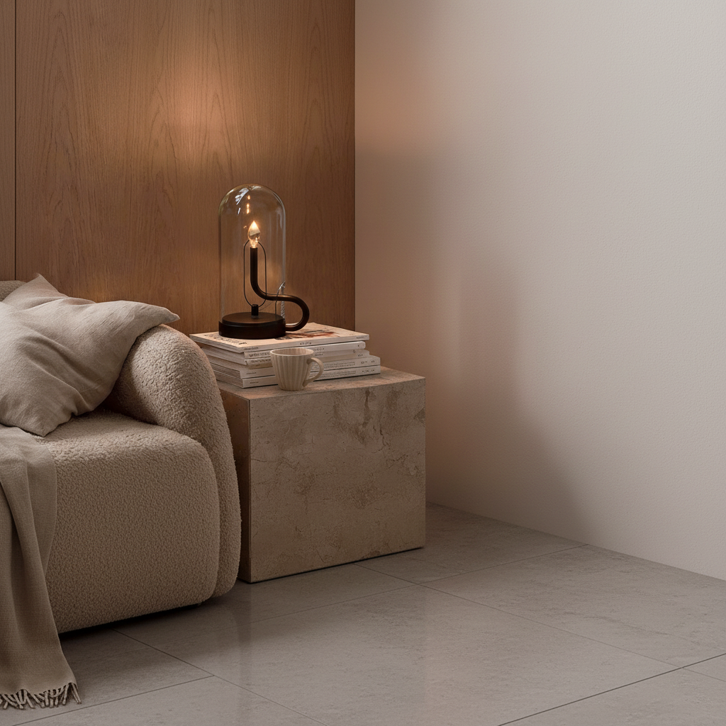 Luminara | Stylish Portable Glass Dome Battery Operated Table Lamp