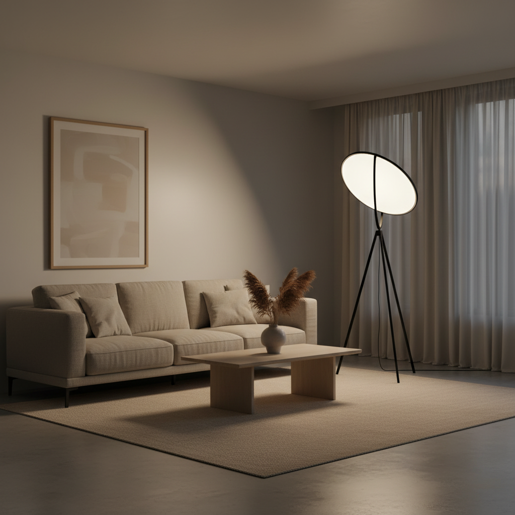 Nocturna | Modern Adjustable Black Metal Tripod Floor Lamp