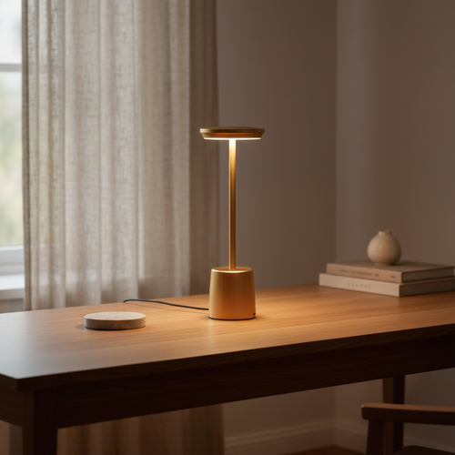 Black Cordless Adjustable Colour Temperature Nordic LED Table Lamp