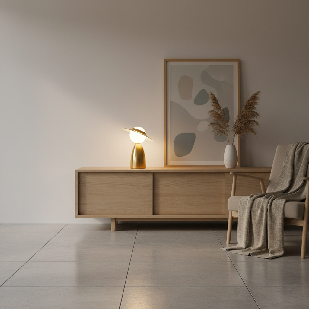 ScarecrowGlow | Whimsical Cordless LED Accent Table Lamp for Bedside Use