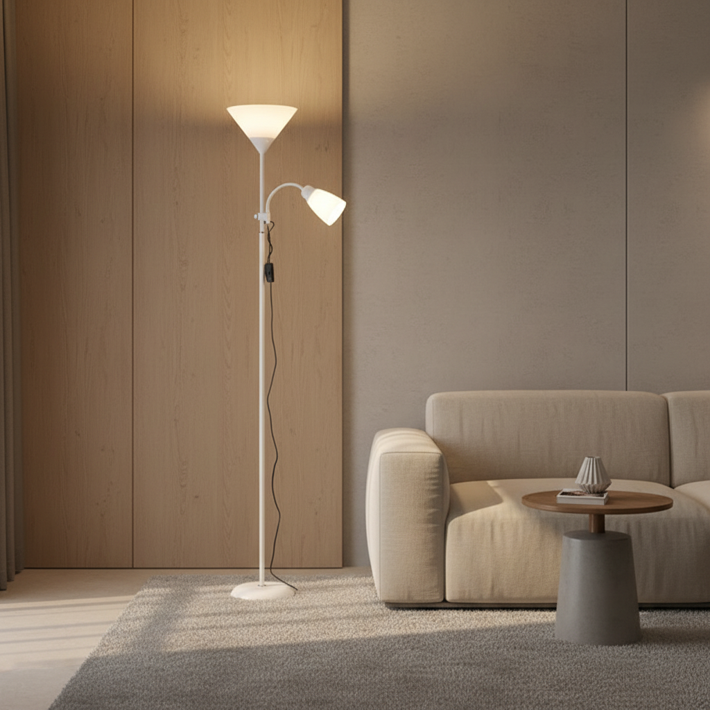 Luminara | Modern Adjustable Dimmable Torchiere Floor Lamp