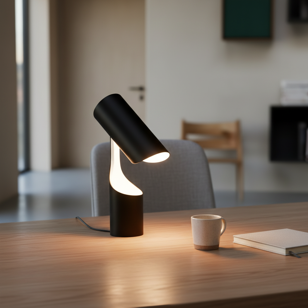 NordicGlow | Sleek Modern Adjustable LED Desk Lamp for Home Office