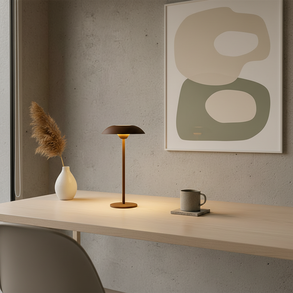 Luminara | Modern Rechargeable Cordless LED Table Lamp for Bedroom