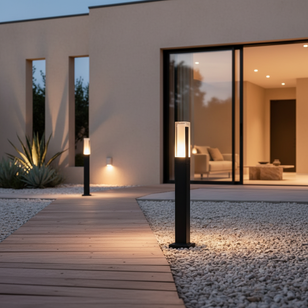 CubicLight | Modern Minimalist Aluminum LED Bollard Light for Outdoors
