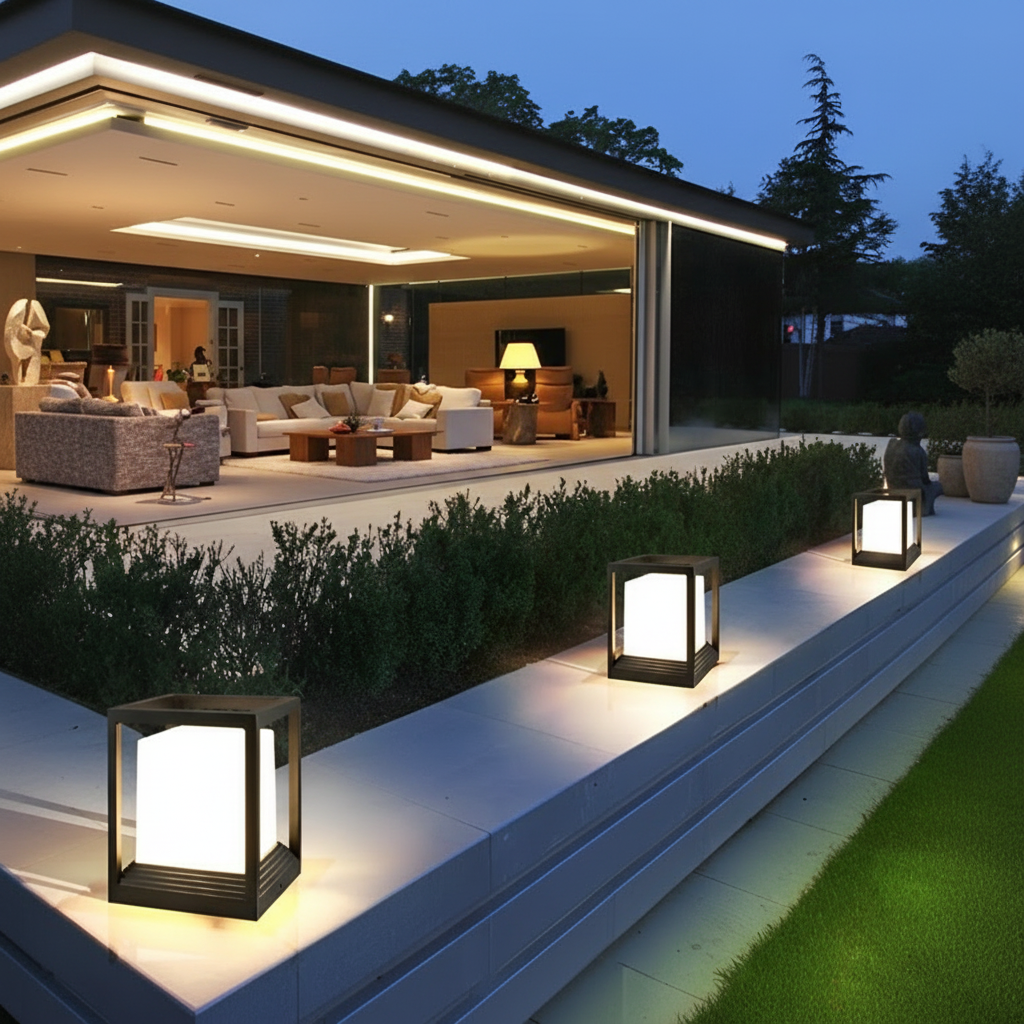 Elegant Solar Garden Light | Waterproof LED Courtyard Pathway Lamp