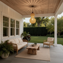 GourdLight | Stylish Natural Rattan Outdoor Hanging Pendant Light