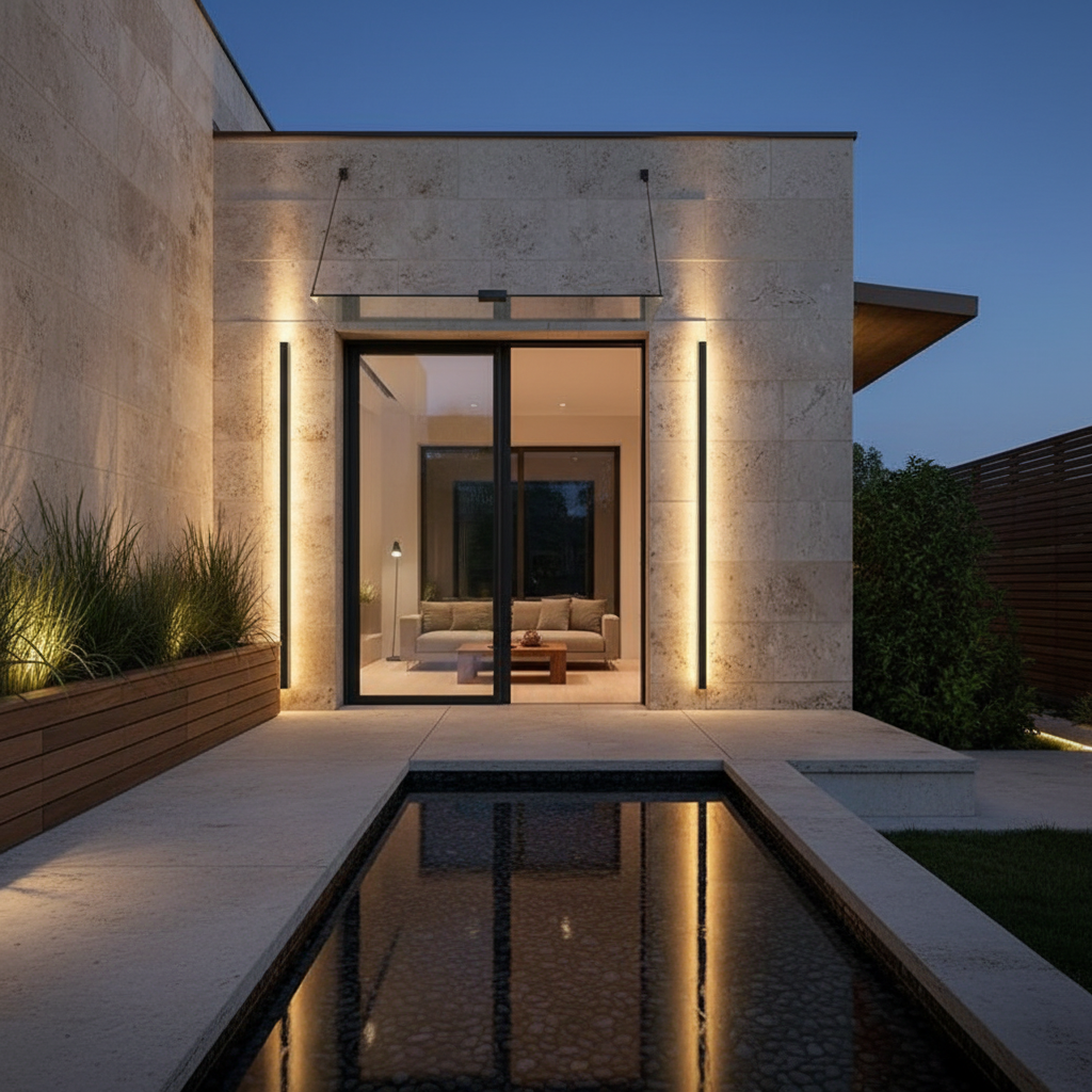 Minimalist Outdoor Wall Lamp | Dimmable IP65 LED Exterior Lighting