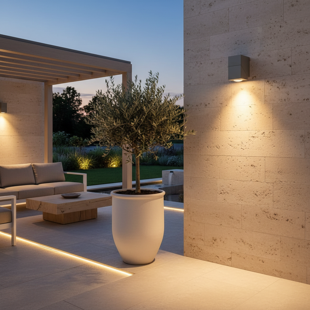 Luminara | Modern Black Outdoor Up Down Wall Lights Sconce
