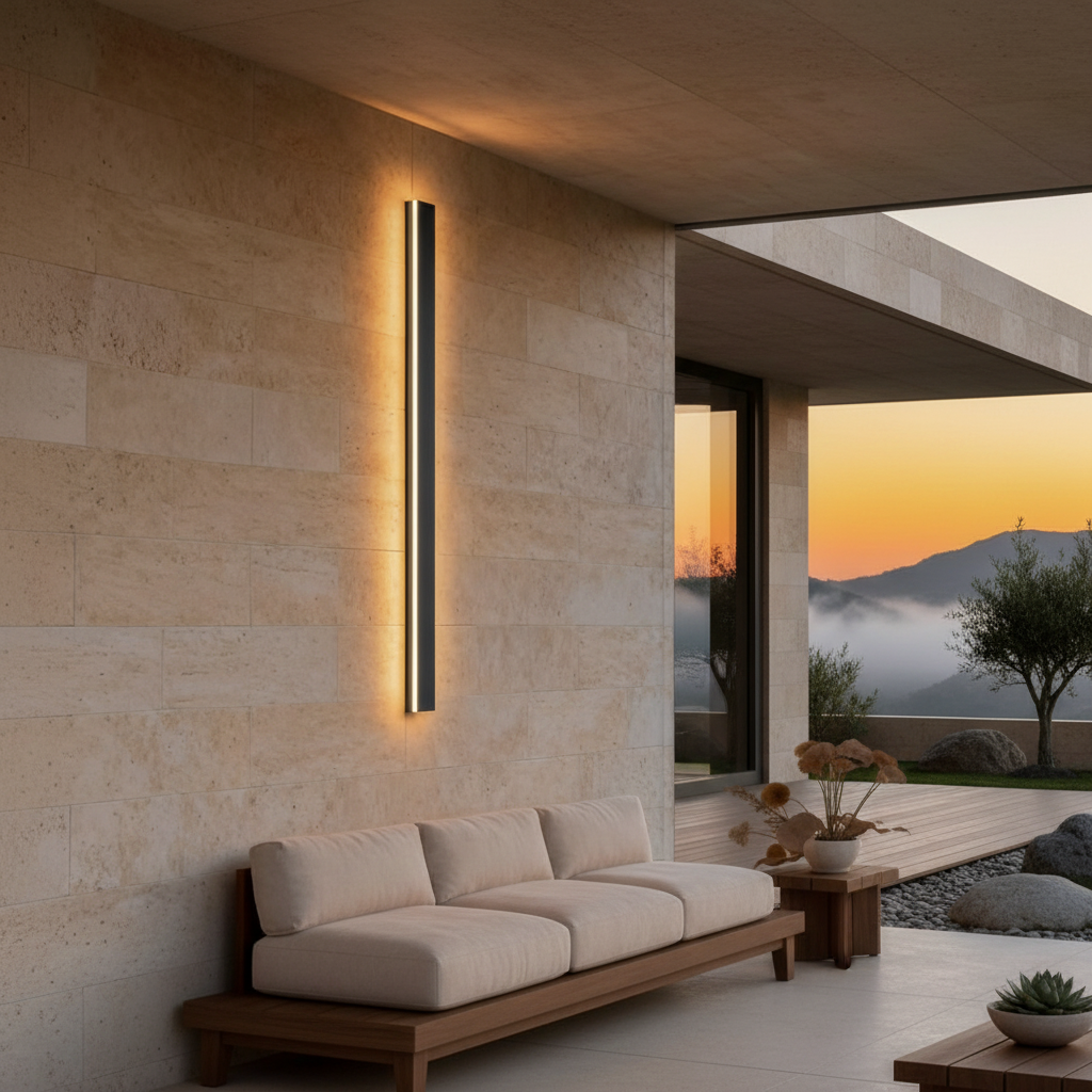 Minimalist Outdoor Wall Lamp | Dimmable IP65 LED Exterior Lighting
