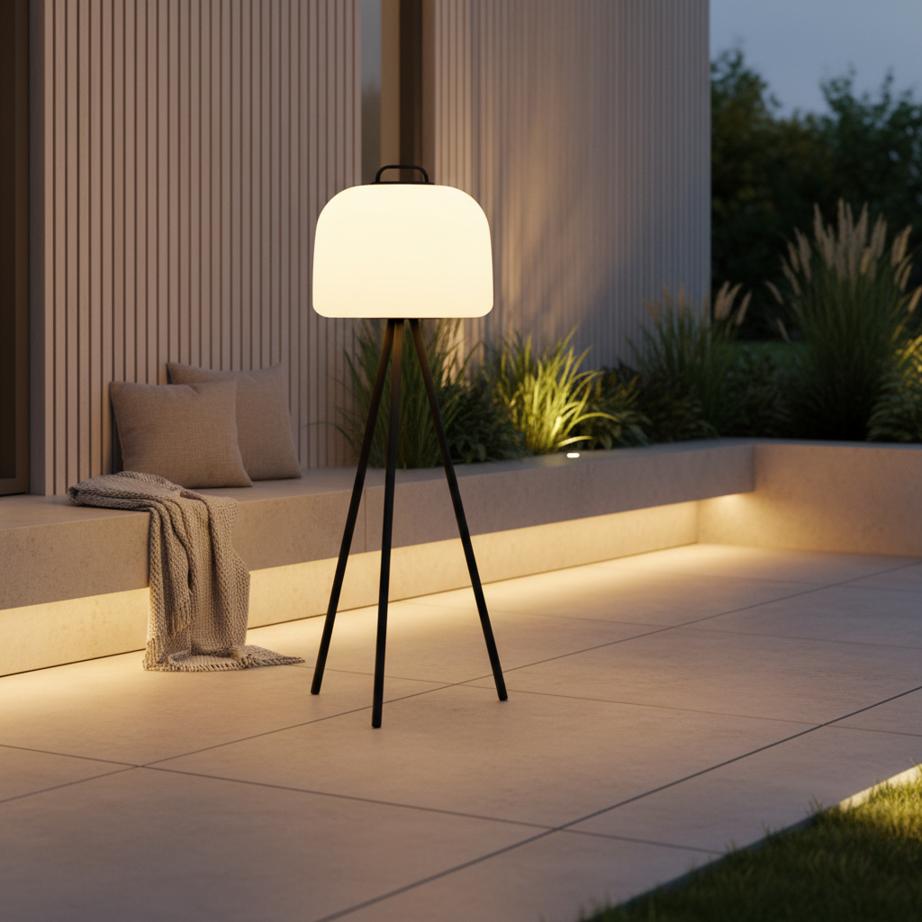Elegant Outdoor Floor Lamp | Waterproof USB Rechargeable Garden Light Decor