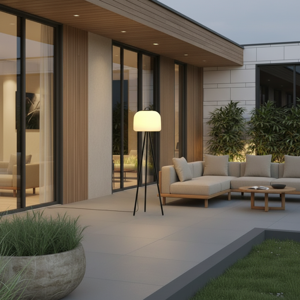 Elegant Outdoor Floor Lamp | Waterproof USB Rechargeable Garden Light Decor