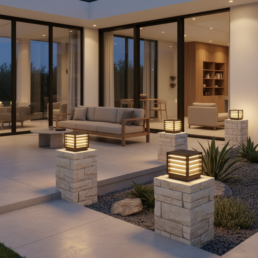 Luminara | Elegant Waterproof Solar Outdoor Wall Light Fixture