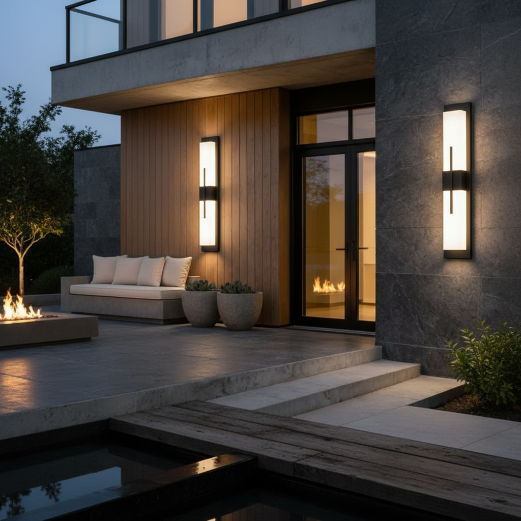 Luminara | Stylish Waterproof Black Outdoor Wall Lantern Fixture