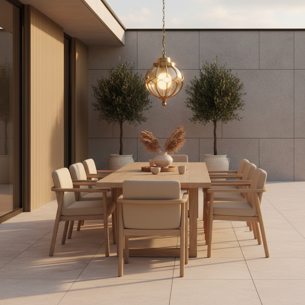 Luminara | Stylish Retro Metal Outdoor Pendant Light Fixture