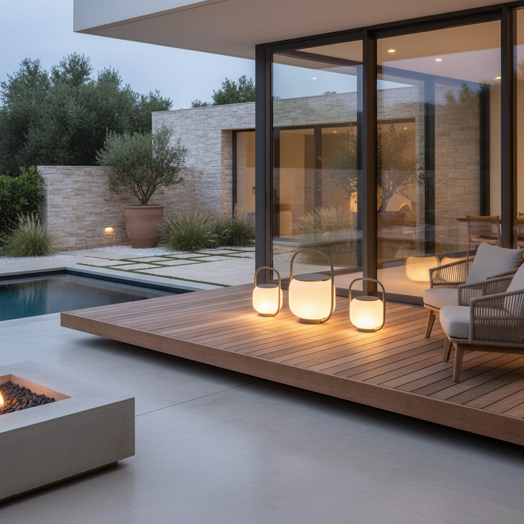 Luminara | Modern Waterproof Solar Powered Outdoor Lantern