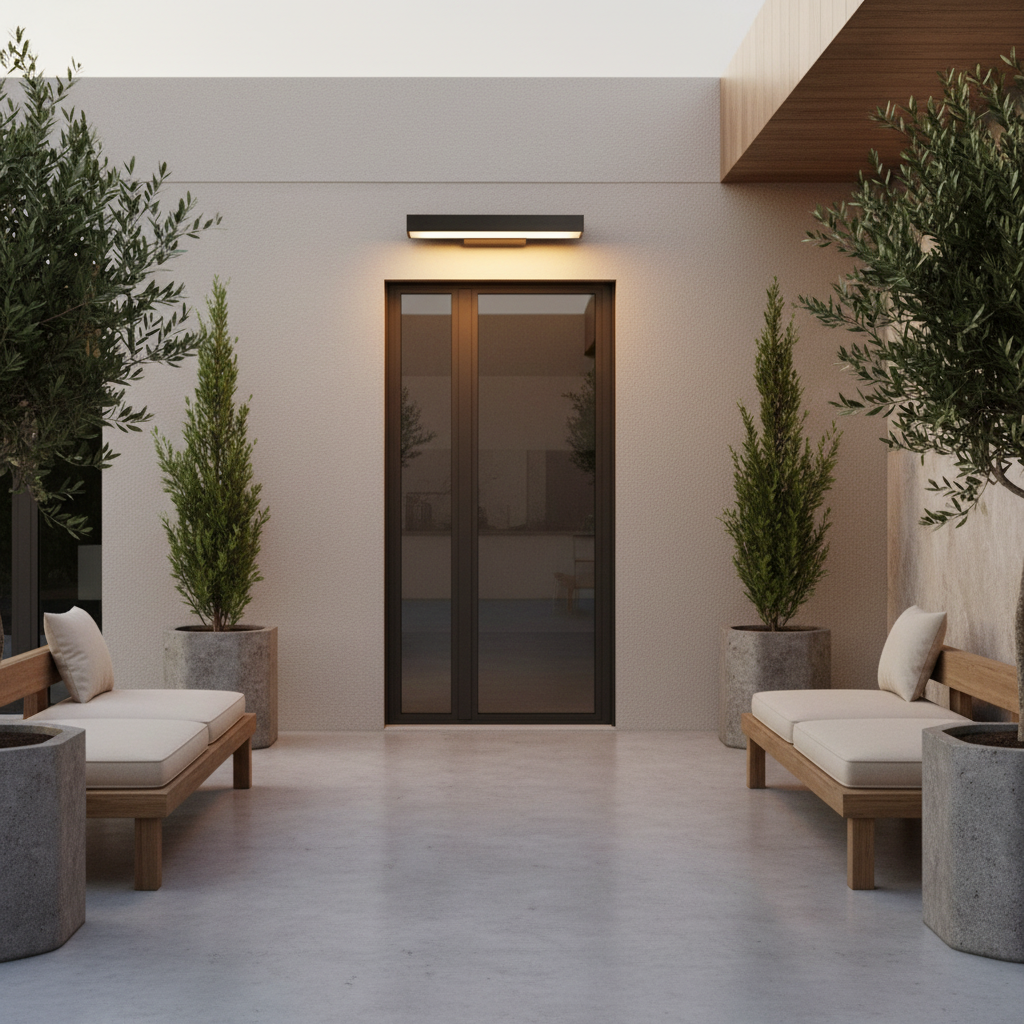 Modern LED Wall Light | IP65 Waterproof Sensor Outdoor Lighting
