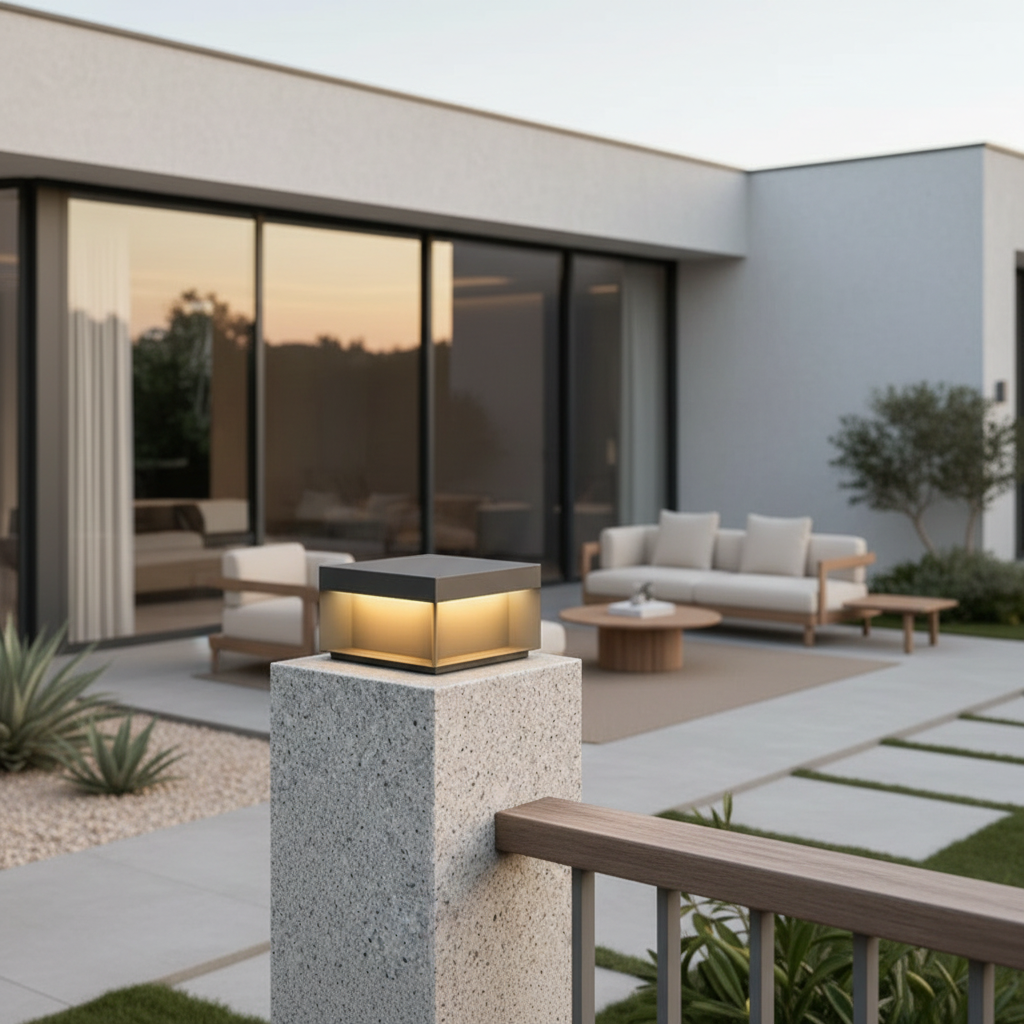 Luminara | Modern Sleek Stainless Steel Solar Deck Lights with LED Illumination