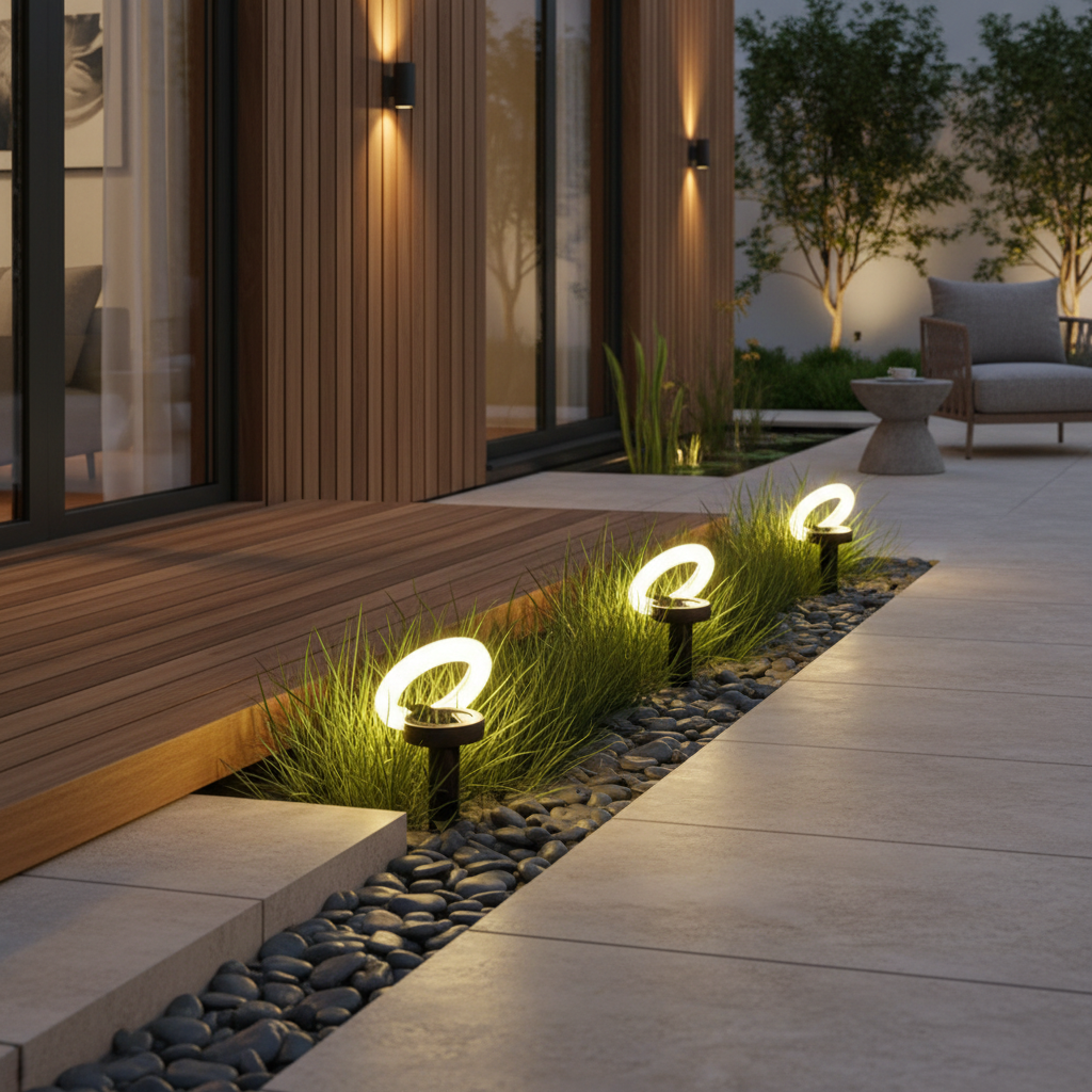 Luminara | Stylish Adjustable Solar Garden Lights 4-Pack Set