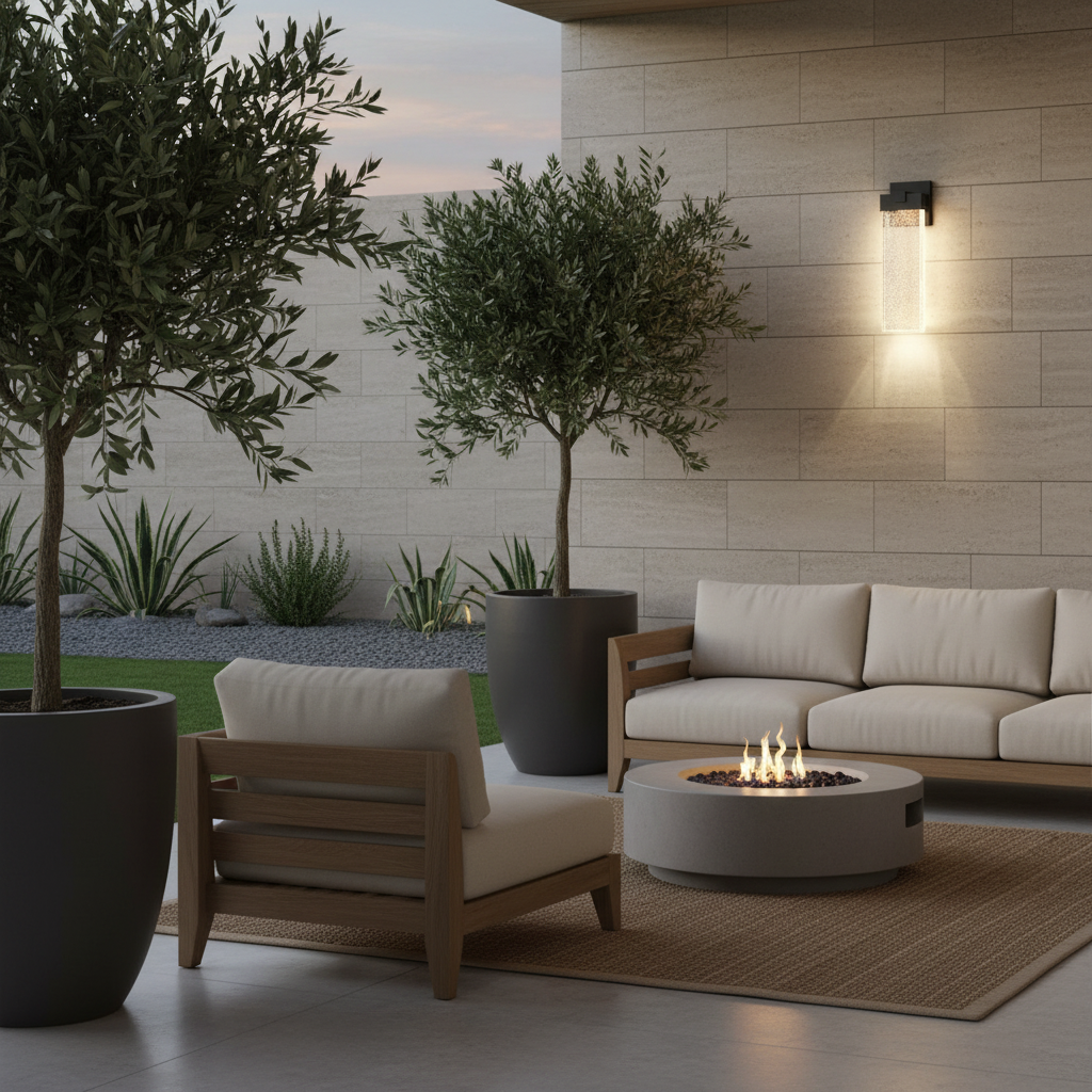 CrystalGlow | Elegant Textured Outdoor Wall Lantern Light Fixture