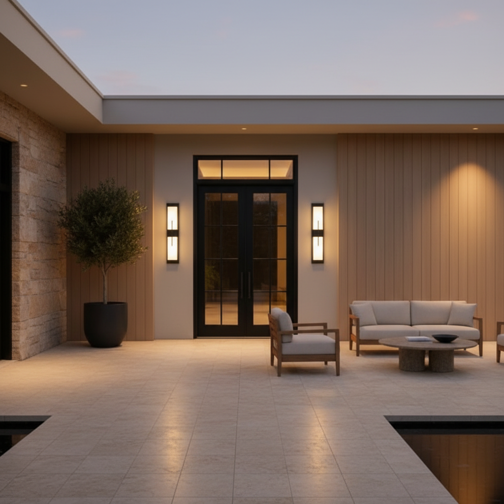 Luminara | Stylish Waterproof Black Outdoor Wall Lantern Fixture