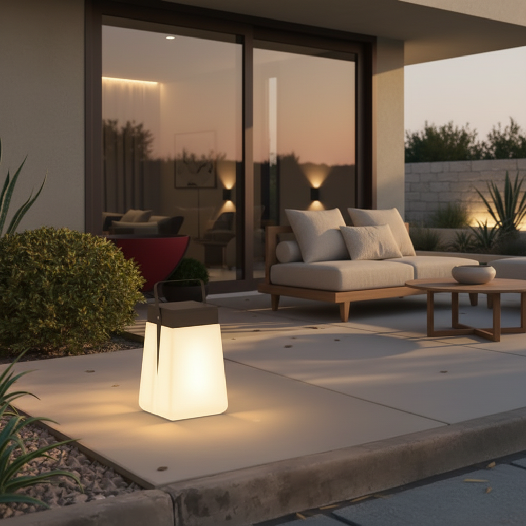 Solara | Stylish Portable Solar Camping Lamp with Dual Power Options