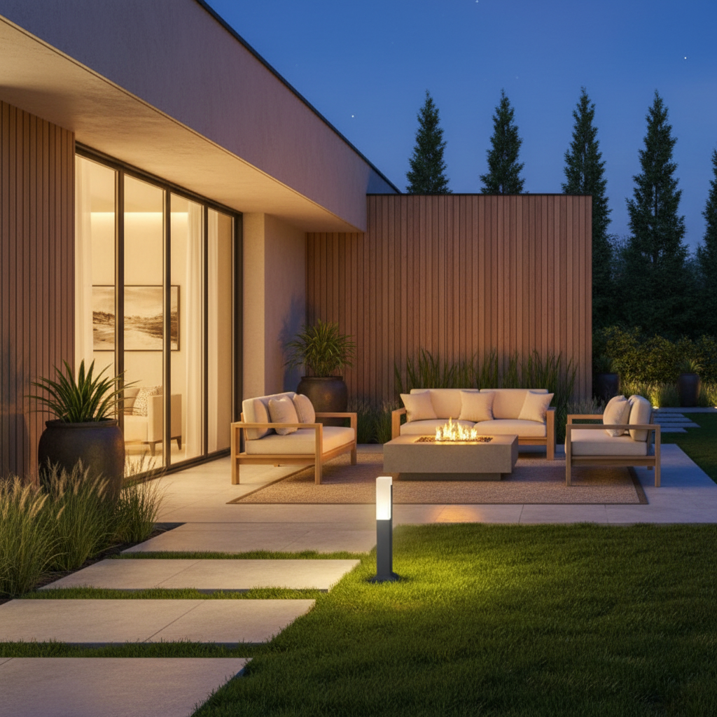 CubicLight | Modern Minimalist Aluminum LED Bollard Light for Outdoors
