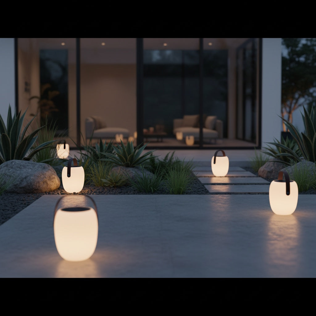 Solara | Stylish Portable Outdoor Solar Lantern for Garden Ambiance
