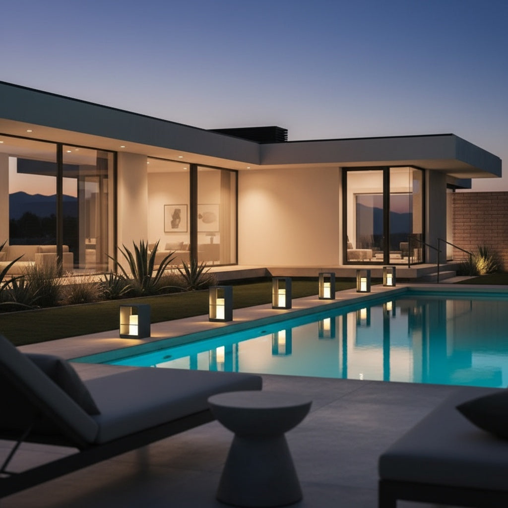 Luminara | Stylish Black Outdoor Solar Lantern with Dual Power Modes