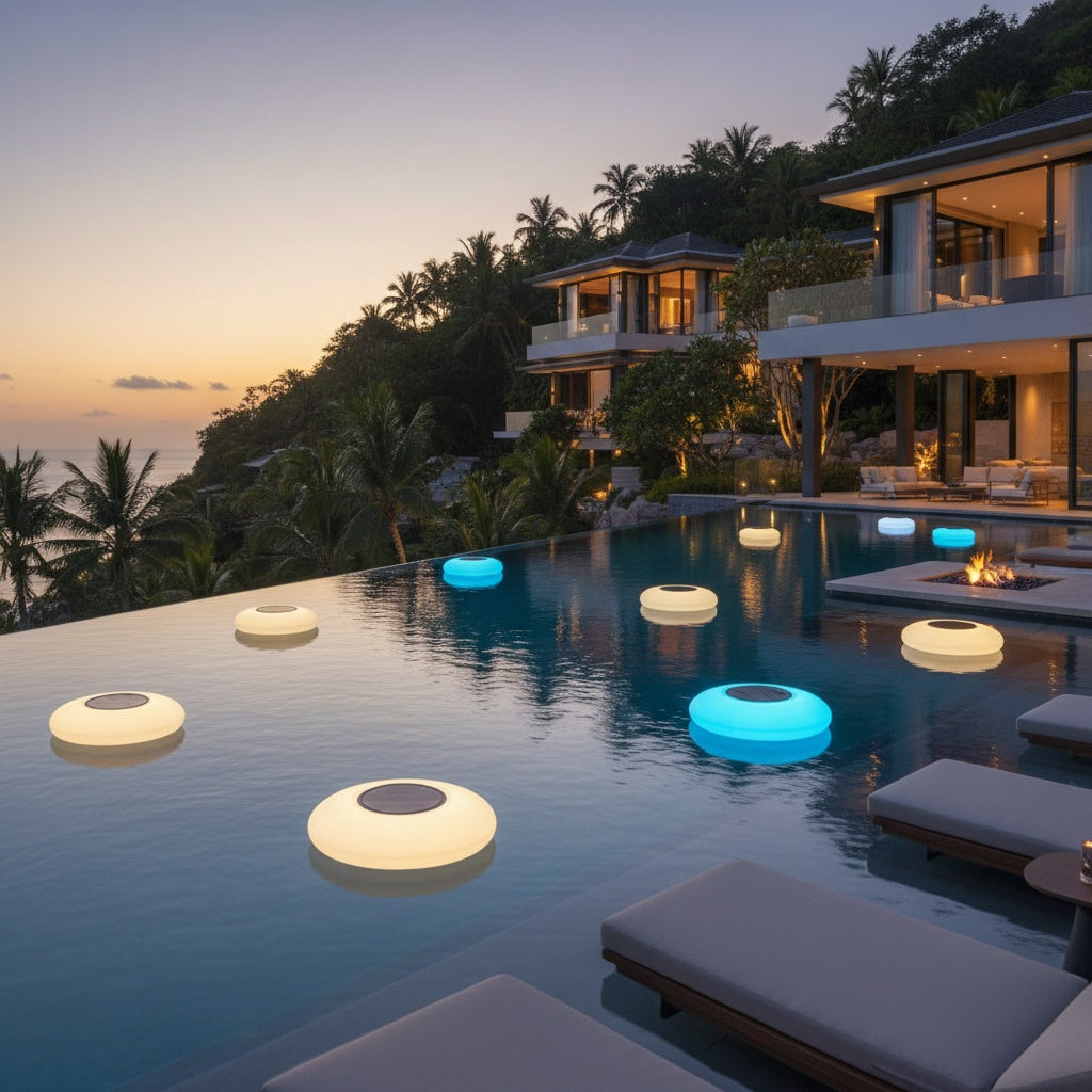 AquaGlow | Vibrant Solar-Powered Floating Pond Light Fixture