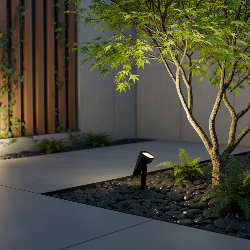 Lumospark | Versatile Solar Powered Spotlight with Dual Color Modes